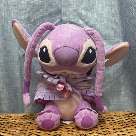 DISNEY PARKS Exclusive Discontinued Angel Pink Stitch Plush - Picture 1 of 10